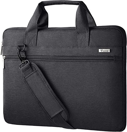 Voova Laptop Bag 15.6 Inch, 360° Protective Laptop Case Sleeve Compatible with MacBook Air 15 M2/M3/M4, MacBook Pro 15/16, 15-16” Lenovo Dell Hp, Waterproof Computer Bag Slim Briefcase, Black - color: Black, size: 14-15.6 inch