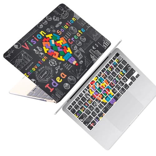 Laptop Shell for MacBook Air 11 inch Case 2015 2014 2013 2012 2011 2010 Release Model A1465 A1370,Air 11.6" Snap on Protective Laptop Hard Case & Keyboard Cover,Creative Bulb - color: Creative Bulb, size: Air 11" 2010-2015(A1370/A1465)