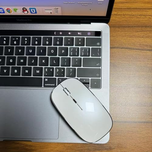 2.4G USB C Receiver Wireless Mouse for Computer Chromebook for Microsoft Laptop Mac DELL HP iMac MacBook Pro Air Win7 8 10 11 - color: WHITE 2