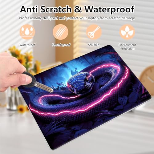 Laptop Skin Sticker Decal 15.6 Inch,12 13 13.3 14 15 15.6 in Laptop Netbook Skins for Notebook,Art Decal Removable Waterproof Scratch Resistant,Universal Vinyl Cover,Glitter Snake - color: Glitter Snake