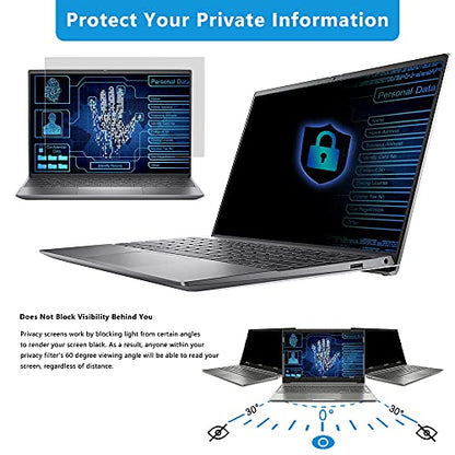 Laptop Privacy Screen 14 in, FILMEXT Privacy Protection Filter for Laptop 14"Asus/ 14"Acer/14"HP/14"Dell/14"Toshiba 16:9, Anti-Spy,Anti-Glare,Blocks 99% UV & Blue Light -Matte Privacy Screen Protector