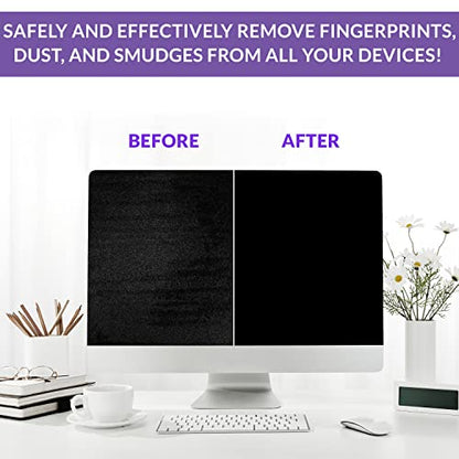 Swanky Screen Cleaner Kit: Microfiber Cloths & Spray for TV, iPad, iPhone, Monitor & Laptop (2 Oz, 4-Pack) - color: 4 Pack