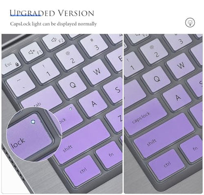 Keyboard Cover for Dell Latitude 7440 7430 7420 7410 5440 5431 5430 5420 14" Laptop, Dell Latitude 9430 9420 14"/Latitude 9520 9510 15.6"/Latitude 7640 16" Keyboard Skin - Gradual Purple - color: Gradual Purple