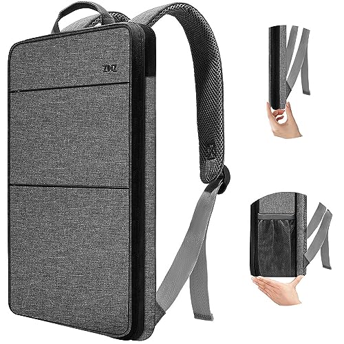 ZINZ Slim & Expandable Laptop Backpack Water Resistant Backpack Travel Backpack Compatible with MacBook Air/Pro/Neo 13-14 inch, XPS 13/14, Surface 13.5" and Most 13-14 Notebooks，G01BK01 - color: G01bk01, size: 13"-14"