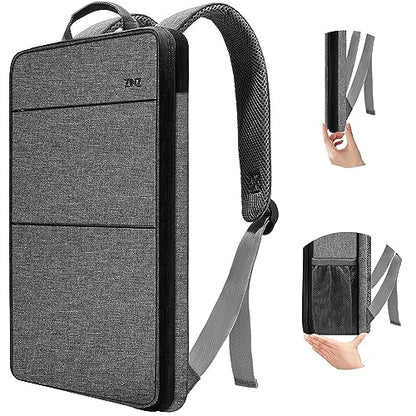 Slim & Expandable Laptop Backpack Water Resistant Backpack Travel Backpack Compatible with MacBook Air/Pro/Neo 13-14 inch, XPS 13/14, Surface 13.5" and Most 13-14 Notebooks，G01BK01 - color: G01bk01, size: 13"-14"