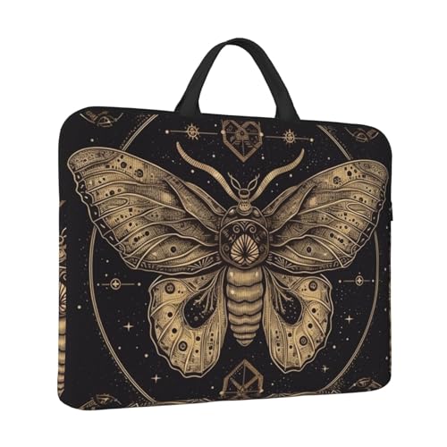 14 inch Laptop Sleeve with Handle Shockproof Laptop Bag Waterproof Computer Cover Bag Moth Briefcase