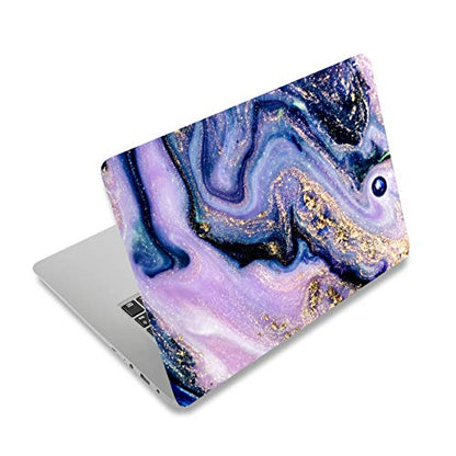 Laptop Skin Sticker Decal, 12" 13" 13.3" 14" 15" 15.4" 15.6 inch Laptop Universal Netbook PC Notebook Vinyl Reusable Skin Sticker Cover Art Decal Case Protector Personalized, Purple Marble - color: Purple Marble