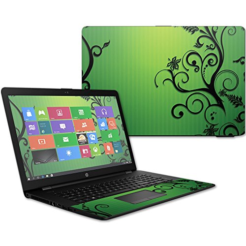 MightySkins Skin Compatible with HP 17t Laptop 17.3" (2017) - Floral Flourish | Protective, Durable, and Unique Vinyl Decal wrap Cover | Easy to Apply, Remove, and Change Styles | Made in The USA - color: Floral Flourish
