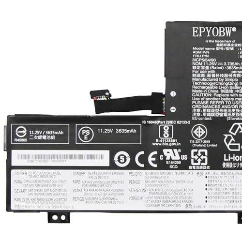L17M3PB0(Cable to Left) Laptop Battery 42Wh 3735mAh 11.25V Compatible with Lenovo 100e Chromebook 2nd Gen MTK 81QB 300e Chromebook 2nd Gen MTK 81QC Series L18M3PG5 L18L3PG5 L18D3PG5