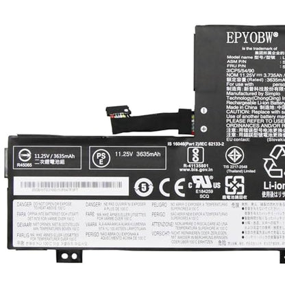 L17M3PB0(Cable to Left) Laptop Battery 42Wh 3735mAh 11.25V Compatible with Lenovo 100e Chromebook 2nd Gen MTK 81QB 300e Chromebook 2nd Gen MTK 81QC Series L18M3PG5 L18L3PG5 L18D3PG5