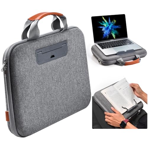 13 Inch Hard Laptop Case with Laptop Stopper and Book Clip - Gray | Shockproof Waterproof Protective Laptop Case Hard Shell for HP Dell Lenovo ASUS Acer for Travel Home Airplane Train - color: Gray, size: 13-14 Inch