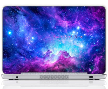 Custom Design Personalized Laptop Skin Sticker Cover Art Decal, Customize with Your Name or Text (13 Inch, Galaxy Clouds) - color: 3500, size: 13 Inch