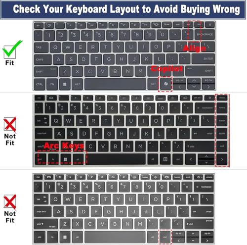 Keyboard Cover for HP ProBook 4 14" G1i G1q G1iR G1ah G1a /ProBook 440 G11 445 G11 2026 2025 14-inch Laptop Keyboard Protective Skin (NOT Fit HP ProBook440 445 G10/G9/G8/G7/G6/G5) -Stylish Colorful