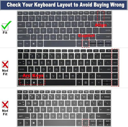 Keyboard Cover for HP ProBook 4 14" G1i G1q G1iR G1ah G1a /ProBook 440 G11 445 G11 2026 2025 14-inch Laptop Keyboard Protective Skin (NOT Fit HP ProBook440 445 G10/G9/G8/G7/G6/G5) -Stylish Colorful