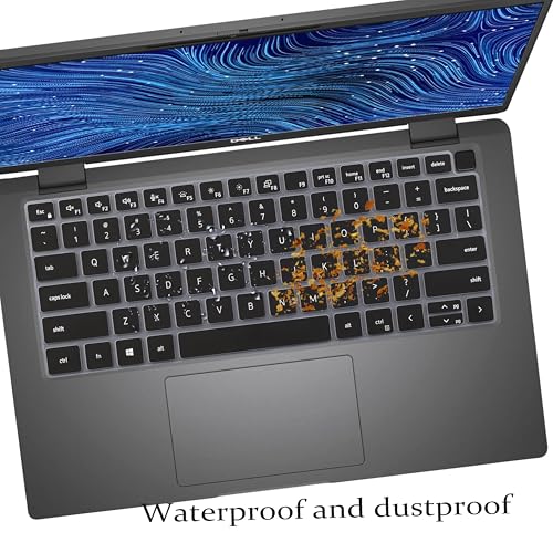 Keyboard Cover for Dell Latitude 3000 3340 13.3"(2023), Dell Latitude 5320 5330 5340 5350 13.3, Dell Latitude 7320 7330 7340 13.3" Keyboard Accessories Protective Skin-Black - color: Black