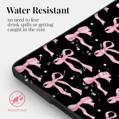 Laptop 13 inch Sleeve Case for MacBook Air 13-13.6 inch, Laptop Bag Cover for MacBook Pro 13" 14 inch, Shockproof Briefcase Travel Carrying Sleeve for 14" Chromebook HP Dell I Black Pink Bow - color: Cute Black Pink Bow