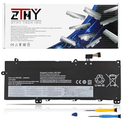 L22B4PE0 L22M4PE0 Laptop Battery for Lenovo K14 G2 IRU, K14 G3 IMU Series | ThinkBook 14 G6 IRL 14 G6 ABP, ThinkBook 14 G7 IML,ThinkBook 14 G8 IRL,ThinkBook 14 2-in-1 G4 IML Series L22D4PE0 15.44V 60Wh - size: 9.60*3.66*0.27inch L22M4PE0