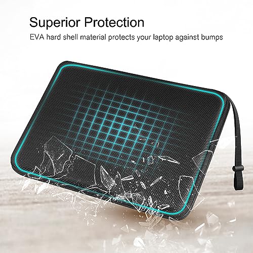 FINPAC 15.6-inch Hard Laptop Sleeve Case Compatible with 15.6 Inch Acer Aspire, Shockproof Computer Carrying Case for HP Dell Razer Samsung Laptop Chromebook, Black - color: Black, size: 15.6-inch Laptop/Chromebook