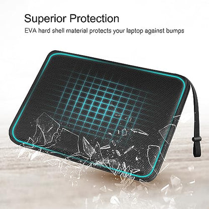 FINPAC Hard Laptop Sleeve Case for 15.6 inch Chromebook Waterproof Black | Shockproof Computer Case Compatible with HP Dell Razer Samsung Laptop Chromebook - color: Black, size: 15.6-inch Laptop/Chromebook
