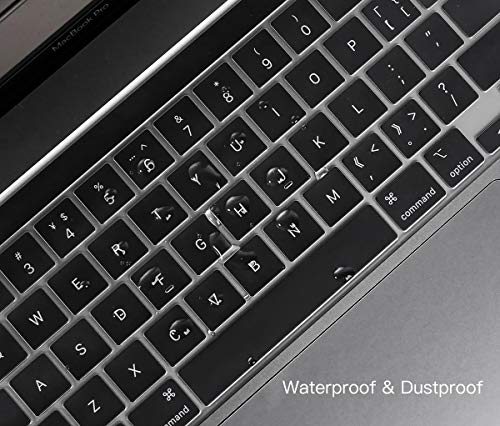 Keyboard Cover Compatible with MacBook Pro 13 inch M2 A2338 2023 2022 2021 2020 M2 M1 A2338 A2289 A2251 & MacBook Pro 16 inch A2141 2020 2019 Touch Bar & Touch ID Keyboard Protector Skin Cover, Clear - size: Mac Pro 13(Cover Touchbar)