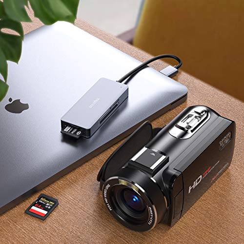 CF Card Reader,USB 3.0 to Compact Flash Memory Card Reader Adapter 5Gbps Read 5 Cards Simultaneously for SDXC, SDHC, SD, Micro SDXC, Micro SD, Micro SDHC, M2, MS, CF and UHS-I Card (Grey) - size: USB-3.0