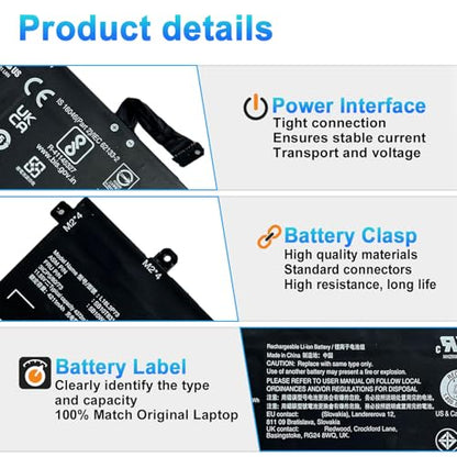 L18L3P73 L18M3P74 L18C3P72 L18M3P73 Replacement Battery for Lenovo ThinkPad T14 Gen1/Gen2, ThinkPad T490/T495/P43S/P14s Series 02DL007 SB10K97646 51Wh 11.55V 4372mAh - size: 11.81*4.33*1.18inch L18L3P73