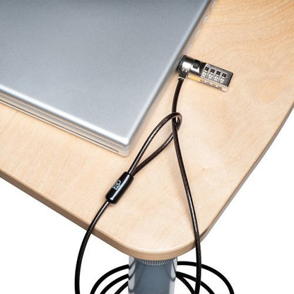 Kensington Combination Ultra Cable Lock for Laptops and Other Devices (K64675US),Silver