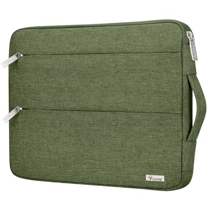 Voova 15.6-16 Inch Laptop Sleeve, Laptop Case, MacBook Case, Purple | Slim splash-proof 16-inch laptop sleeve compatible with MacBook Pro M1-M4 Max, HP, Lenovo, Acer and Asus for daily use - color: Army Green, size: 15.6-16 Inch