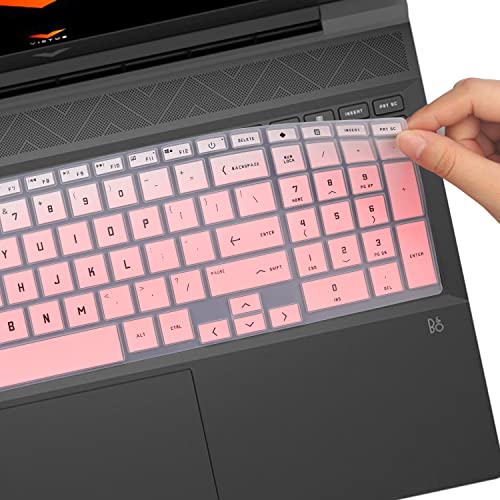 Keyboard Cover for HP Victus 15 15t-fa100 15-fa2013dx 15-fa1082wm 15-fa0000sa 15-fa0033dx 15-fa1093dx 15-fa2701wm 15-fa0031dx 15-fa1005nr 15-fa1093dx 15-fa1072wm 15-fa0032dx 15-fa1040nr 15z-fb100 - color: OmbrePink