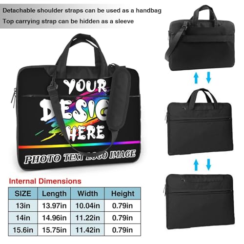 Custom Laptop Bag With Your Text Logo Photo personalized computer bag Design Your Own Customized laptop tote bag