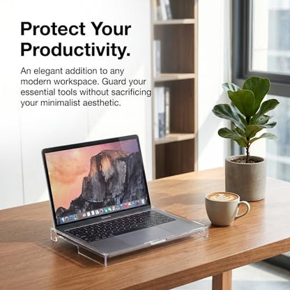 Veemoon 14inch Laptop Keyboard Cover Clear Acrylic Laptop Dust Cover Cat Keyboard Protector Waterproof Computer Case Desktop Protective Accessories for Home School Office (13.8 * 9.8 * 0.6 Inch)