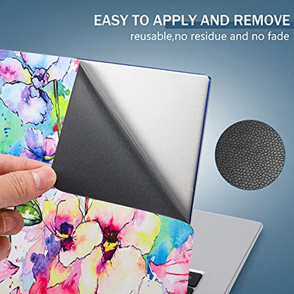 icolor Laptop Skin Sticker Decal 12 13 13.3 14 15 15.4 15.6 inch Personalized Universal Notebook Vinyl Skin Stickers Cover Art Decal Computer Protector (Flowers) - color: flowers