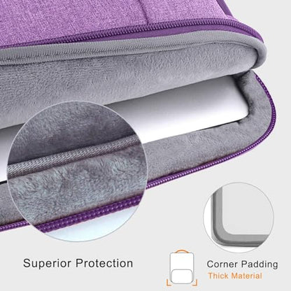 Voova Laptop Sleeve Case 15.6 Inch Compatible with MacBook Air 15 M2/M3/M4, MacBook Pro 15/16, 15-16" Hp Lenovo Dell Acer Asus, 2 in 1 Waterproof Computer Bag with Detachable Accessory Pouch, Lavender - color: Lavender, size: 15-16 Inch (15.7 x 11.8 x 1.2