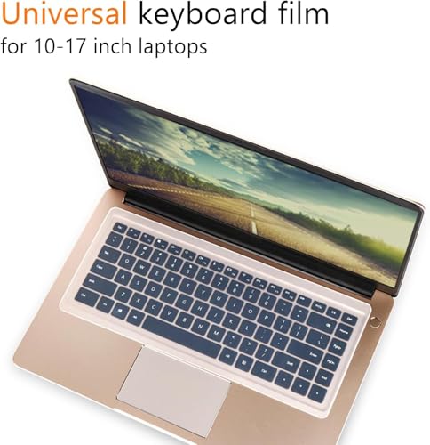 Universal Keyboard Cover for 13.3" 14" inch Laptop Notebook Ultra Thin Silicone Waterproof Dustproof Keyboard Protector Skin, Clear (Size:12.2" x 5.07")