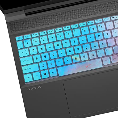 Colorful Keyboard Cover for 2025-2023 15.6" 16.1" HP Victus Gaming Laptop 15-FA 15-fb 16-d 16-e 16-r 16-s Series 15t-fb200 15t-fa100 16t-s100 16t-r100 15-fa2013dx 15-fb2063dx 16-e0076ax 16-d0506la - color: Colorful
