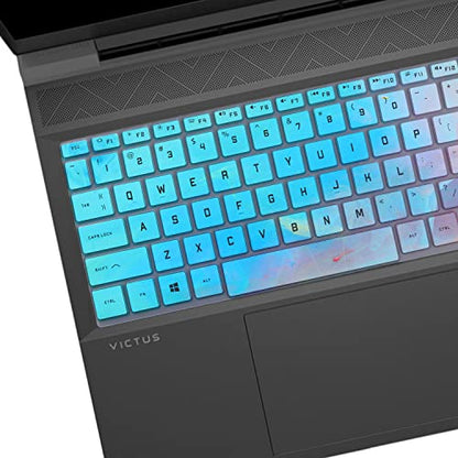 Colorful Keyboard Cover for 2025-2023 15.6" 16.1" HP Victus Gaming Laptop 15-FA 15-fb 16-d 16-e 16-r 16-s Series 15t-fb200 15t-fa100 16t-s100 16t-r100 15-fa2013dx 15-fb2063dx 16-e0076ax 16-d0506la - color: Colorful
