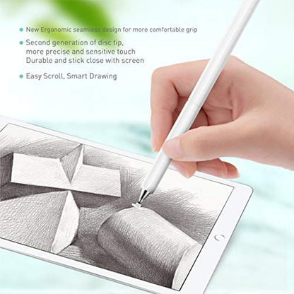 Touch Screen Stylus, Universal High Sensitive & Precision Capacitive Disc Tip Pencil Touch Screen Pen for Apple iPad/Pro/Air/iPhone/Samsung/Galaxy/Tablet/Kindle/Smartphone