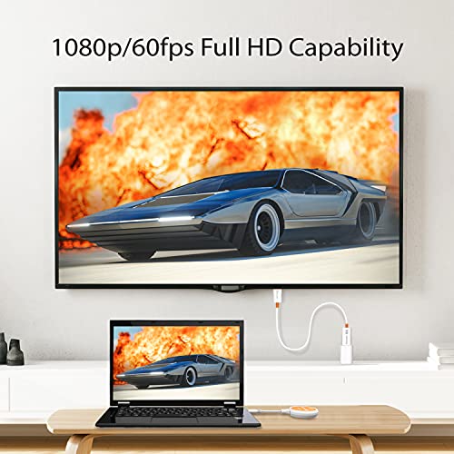 j5create ScreenCast USB-C to HDMI Wireless Display Transmitter and Receiver | Supports 1080p, Suitable for iPhone15, MacBook, iPad Pro, Chromebook, USB-C Laptops, and Android (JVAW62)