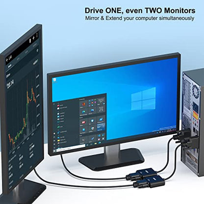 BENFEI Active DVI-D to VGA Adapter, 2 Pack DVI-D 24+1 to VGA Male to Female Adapter - color: 2 Pack