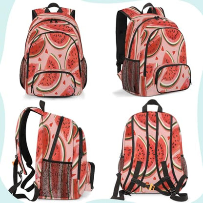 Watermelon Laptop Backpack for Women Men, 18.3 Inch Travel Work Backpacks, Cute Waterproof Computer Casual Daypack Nurse Teacher Bags - color: Multicolor 9