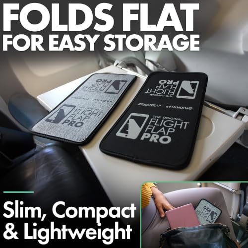 Airplane Phone Holder - Foldable Phone Stand for Plane Travel | Aluminum Build, 9 x 5.2 in. Matte Pro Finish, Tabletop Mount Desk, Plane Tray Seat back, Treadmill, Fits iPhone Cell Phone - color: PRO, size: Large
