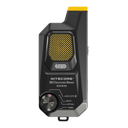 Nitecore BlowerBaby BB2 USB Rechargeable Electronic Air Duster Blower for Camera, Keyboard, Laptop Cleaning with Built-in LED, Include Cable Organizer