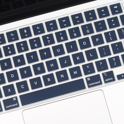 2 Pack Keyboard Cover for 2026 MacBook Neo 13" (Touch ID) & MacBook Pro 14"/16" M5-M1 Pro/Max, M5-M2 & MacBook Air 13"/15" M5-M1, Keyboard Protective Skin US Layout-PeonyBlue - color: PeonyBlue+TPU