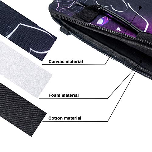 icolor 14.5 15 15.6 Inches Canvas Laptop Shoulder Bag Case,Messenger Bag Sleeve Pouch,Travel Briefcase,Computer Ultrabook Notebook Protective Carrying Bag with Adjustable Strap,Heart & Butterfly - color: Csh15-05