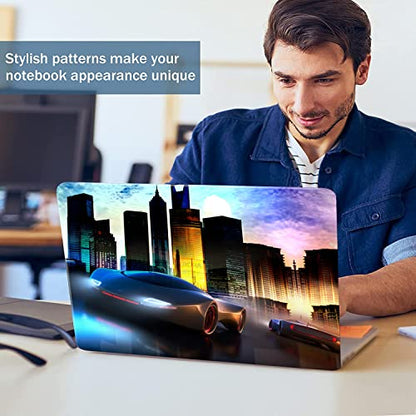 Laptop Skin Sticker Decal 15-15.6 Inches, Universal Reusable Vinyl Sticker for 12.1 13 13.3 14 15.4 Inches Netbook/Notebook PC, Waterproof & Scratch-Resistant (City Car)