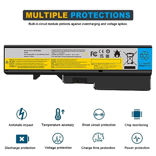 Fancy Buying Laptop Battery for Lenovo IdeaPad G460 G565 G470 G475 G560 B570 G780 V360 V570 Z470 Z560 Z565 Z570 Z575 L09S6Y02 L09M6Y02 L09L6Y02 L10P6Y22 L09C6Y02 L10C6Y02 57Y6454 - size: 8.11*2.55*0.82inch G560