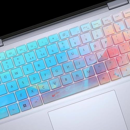 Stylish Colorful Keyboard Cover for Dell 14 Plus DB04250 DB04255 DB14250 DB14255 14", Dell Inspiron 14 5440 5441 5445 7440 7441 7445 & Inspiron 16 7640 US Layout(Not Fit:Dell 14S & 14 DA14250 Premium) - color: Colorful