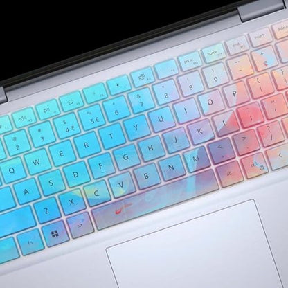 Stylish Colorful Keyboard Cover for Dell 14 Plus DB04250 DB04255 DB14250 DB14255 14", Dell Inspiron 14 5440 5441 5445 7440 7441 7445 & Inspiron 16 7640 US Layout(Not Fit:Dell 14S & 14 DA14250 Premium) - color: Colorful