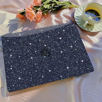 B BELK Compatible with MacBook Air 13 inch Case M5 2026-2022 M4 M3 M2 A3449 A3240 A3113 A2681, Plastic Hard Shell+ Keyboard Cover + Screen Protector for MacBook Air 13.6 inch Case, Shiny Midnight - color: Shiny Midnight