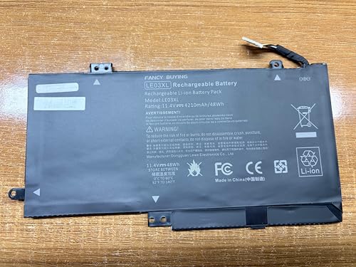 Fancy Buying LE03XL LE03 796356-005 796220-831 Laptop Battery for HP Envy X360 m6-w 15-w W103dx W010dx w102dx w101dx, Pavilion X360 13-S 15-bk 13-s120nr 13-s128nr 15-bk010nr TPN-W116 TPN-W113 - size: 7.28*3.86*0.28inch LE03XL